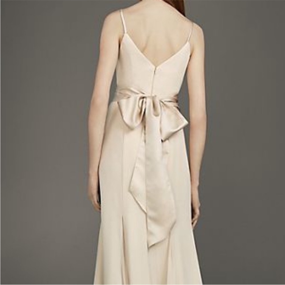 White by Vera Wang Gown Dress Valentine Red Bridesmaid Bridal Wedding Guest Prom - Picture 9 of 10
